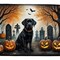 Edge Collections - 14" x 22" - Multicolor - Black Labrador Retriever Halloween Dish Drying Mat - 1 Piece